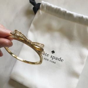 Kate Spade Goldtone with Crytal Bow Bangle